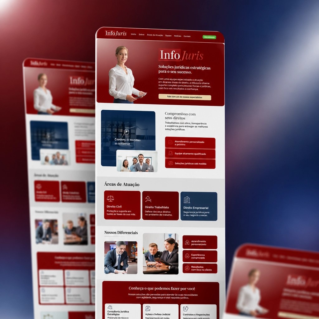 Mockup de uma landing page desenvolvida pelo Estúdio Lata de Leite